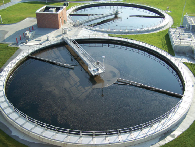 bể lắng hệ thống xử lý nước thải công nghiệp